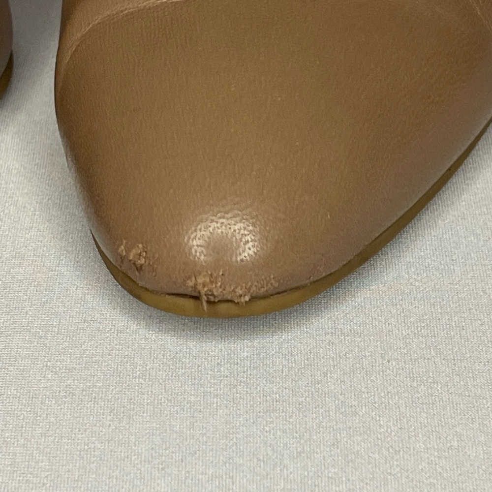 Jack Rogers Snakeskin Accent Tan Ankle Boots - Picture 3 of 5